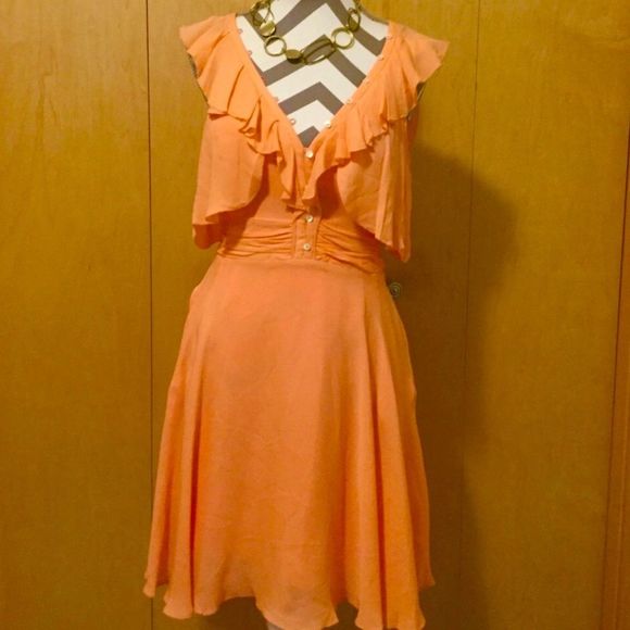 Badgley Mischka Dresses & Skirts - Mark+James silk ruffle day dress 🌼
